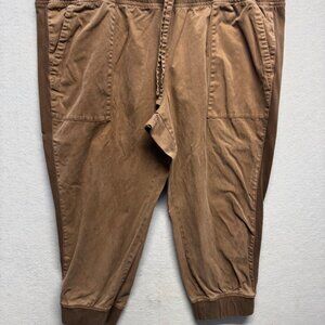 Time And Tru Brown Jogger Pants XXXL Drawstring Elastic Waist Casual Comfort